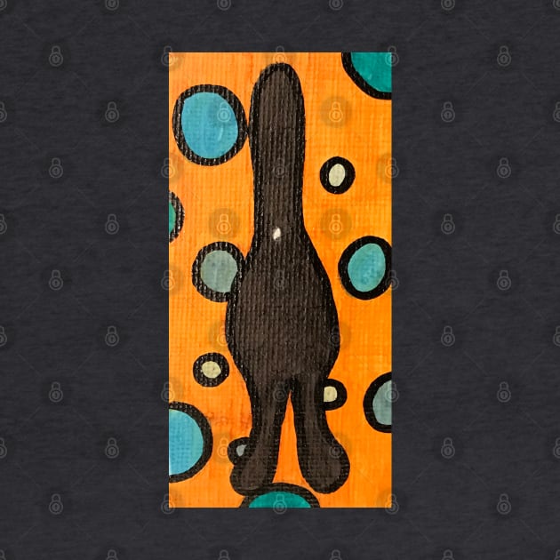 Groovy Cat Butt #4 by ErinBrieArt